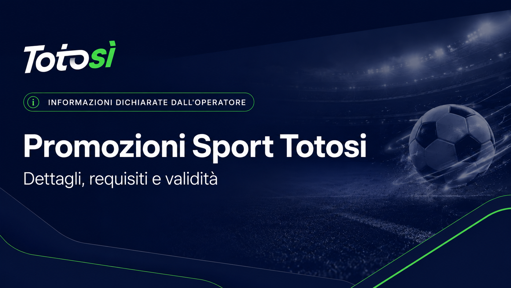 Banner informativo TotoSi per nuovi iscritti